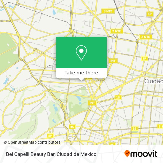 Mapa de Bei Capelli Beauty Bar