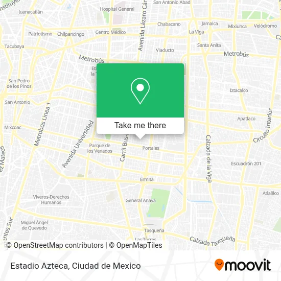 Estadio Azteca map