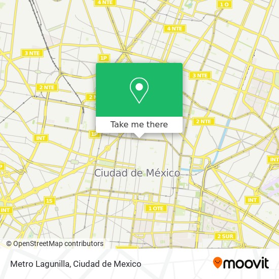 Mapa de Metro Lagunilla