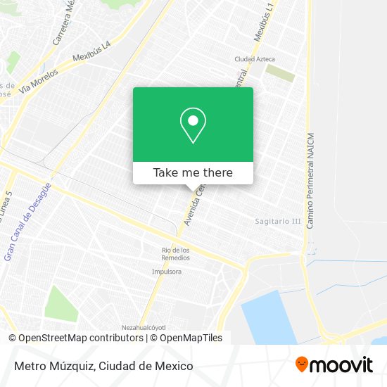 How to get to Metro Múzquiz in Tlalnepantla by Bus or Metro?