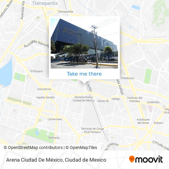 Arena Ciudad De México map