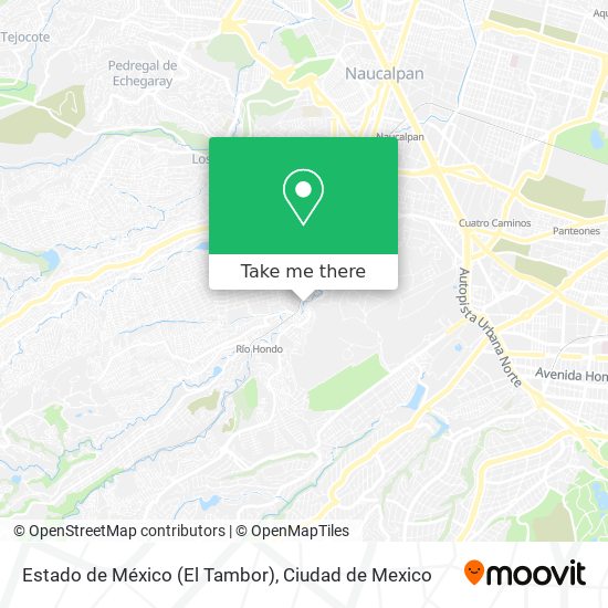 Estado de México (El Tambor) map