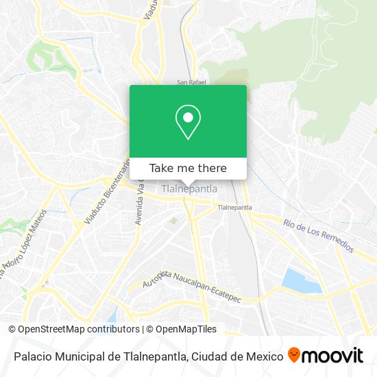 Mapa de Palacio Municipal de Tlalnepantla