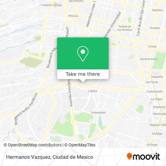 Mapa de Hermanos Vazquez