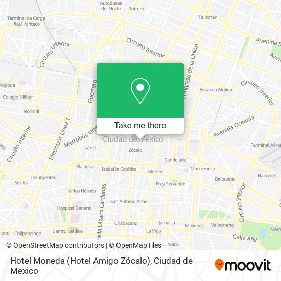 Hotel Moneda (Hotel Amigo Zócalo) map