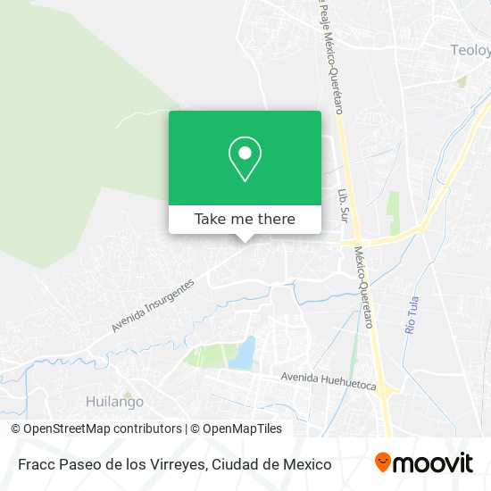 Mapa de Fracc Paseo de los Virreyes