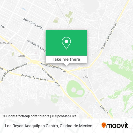 How to get to Los Reyes Acaquilpan Centro in Nezahualcóyotl by Bus or Metro?