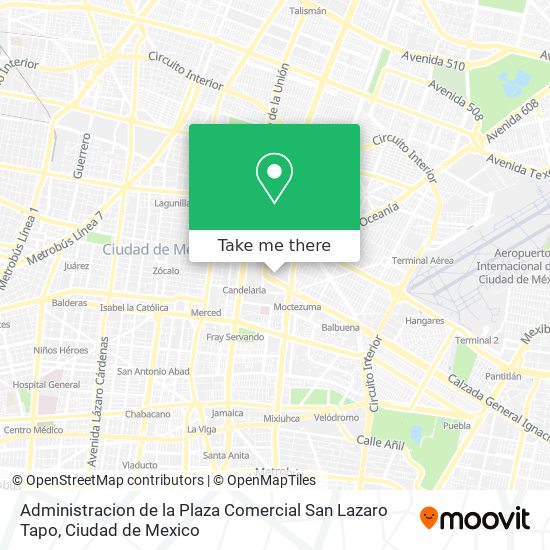 Mapa de Administracion de la Plaza Comercial San Lazaro Tapo