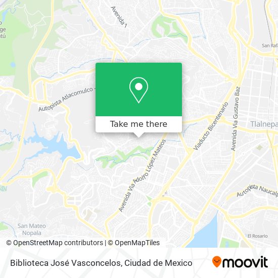 Mapa de Biblioteca José Vasconcelos