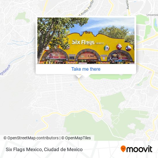 Mapa de Six Flags Mexico