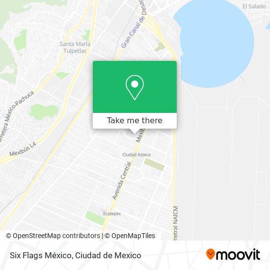 Mapa de Six Flags México