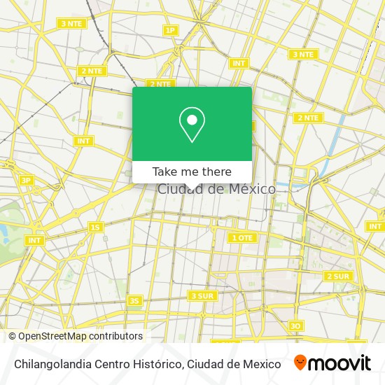 Mapa de Chilangolandia Centro Histórico