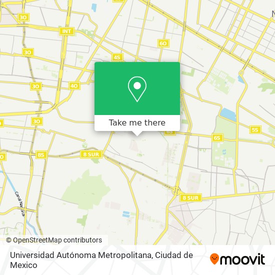 Universidad Autónoma Metropolitana map