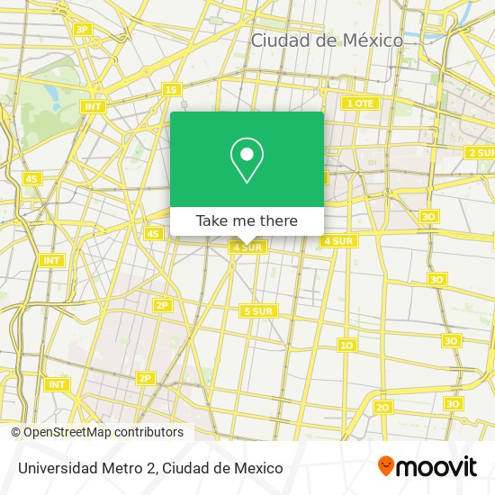 Mapa de Universidad Metro 2