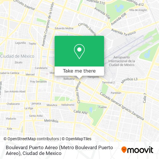 Boulevard Puerto Aéreo map