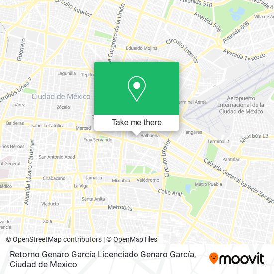 Retorno Genaro García Licenciado Genaro García map