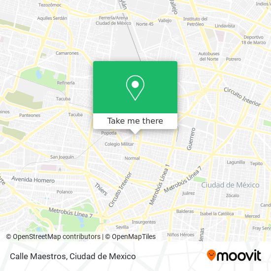 Calle Maestros map