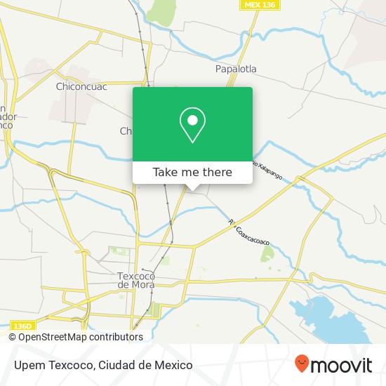 Upem Texcoco, Avenida Río Chiquito Santiaguito map