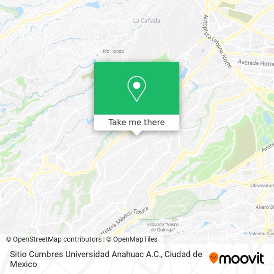 Mapa de Sitio Cumbres Universidad Anahuac A.C.