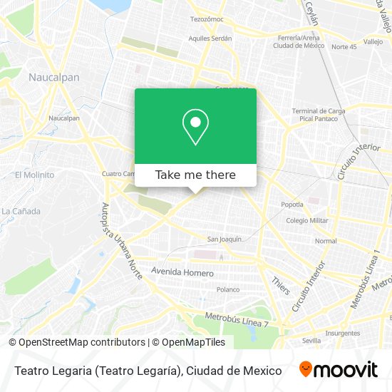 Mapa de Teatro Legaria (Teatro Legaría)