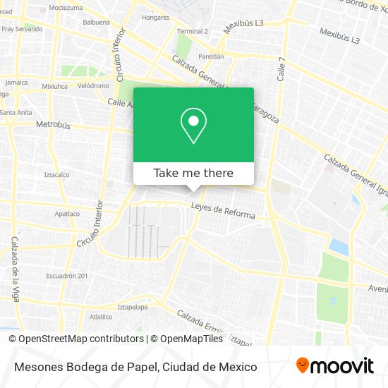 Mesones Bodega de Papel map