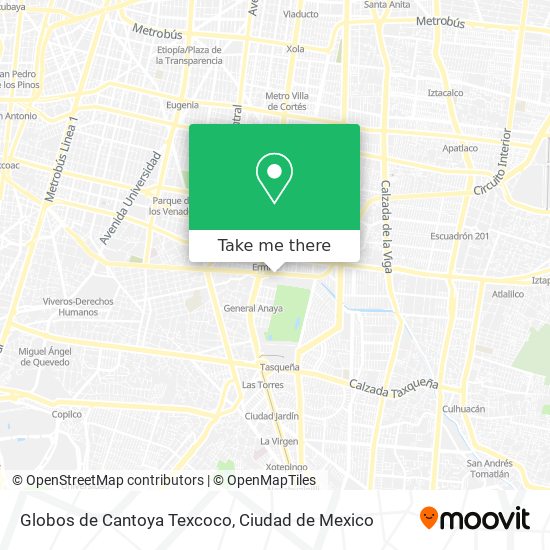 Mapa de Globos de Cantoya Texcoco