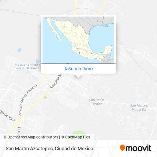 Mapa de San Martín Azcatepec