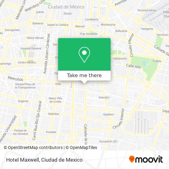 Mapa de Hotel Maxwell