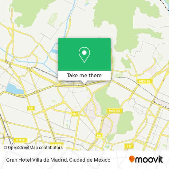 Mapa de Gran Hotel Villa de Madrid