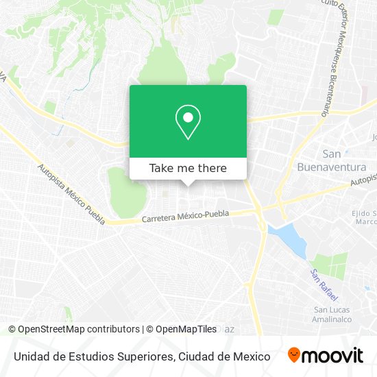 Unidad de Estudios Superiores map