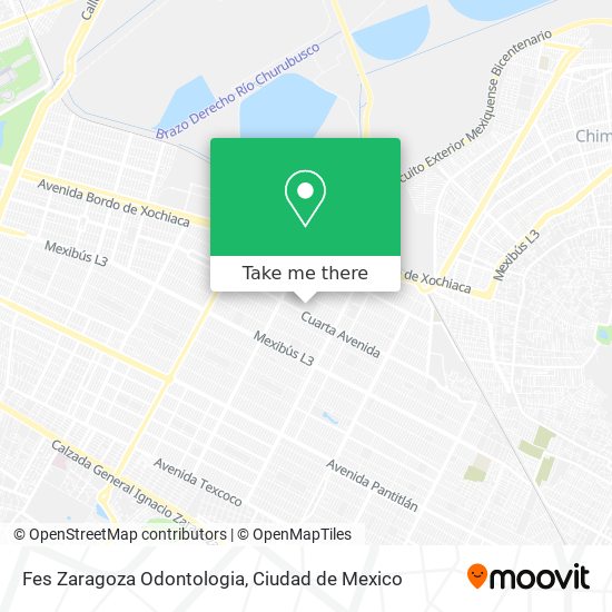 Fes Zaragoza Odontologia map