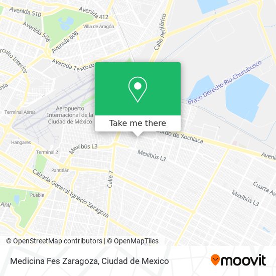 Medicina Fes Zaragoza map