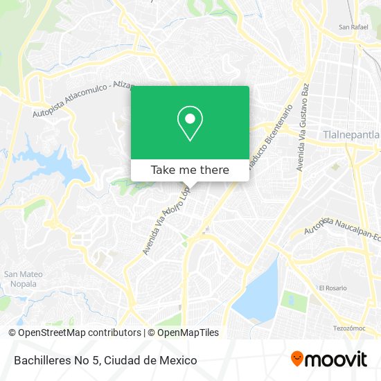 Bachilleres No 5 map