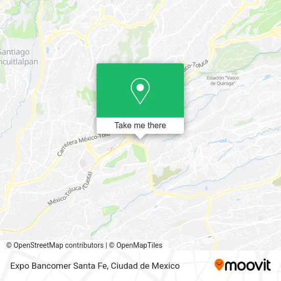 Mapa de Expo Bancomer Santa Fe