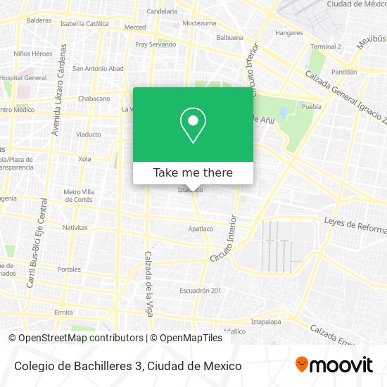 Mapa de Colegio de Bachilleres 3