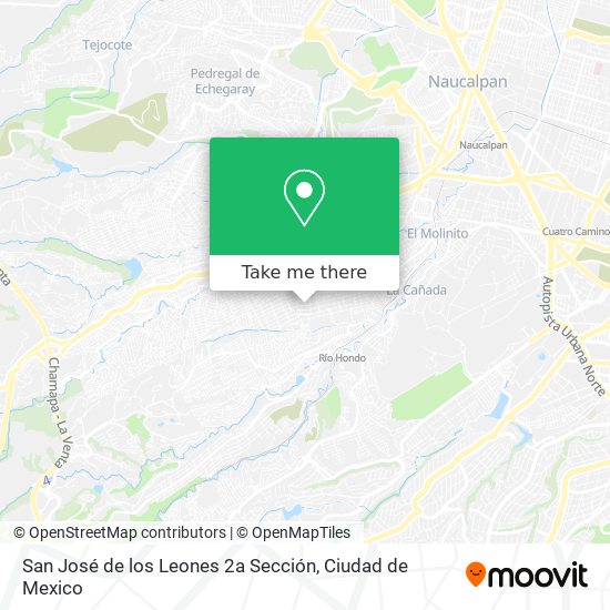 Mapa de San José de los Leones 2a Sección