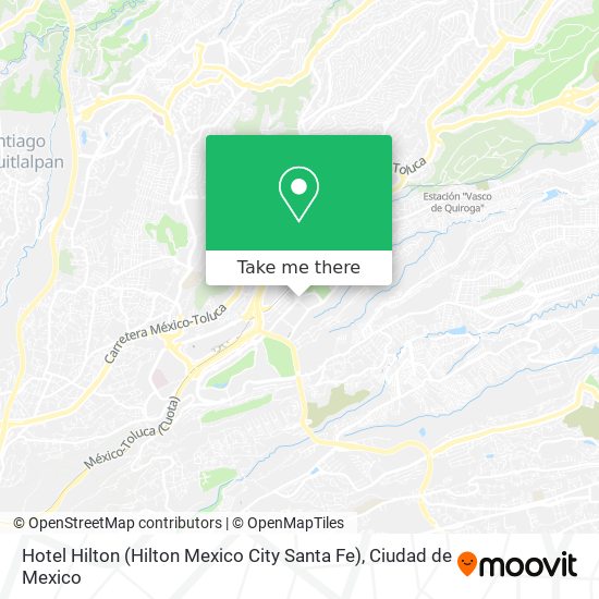Hotel Hilton (Hilton Mexico City Santa Fe) map