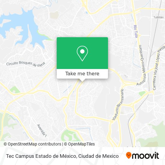 Mapa de Tec Campus Estado de México
