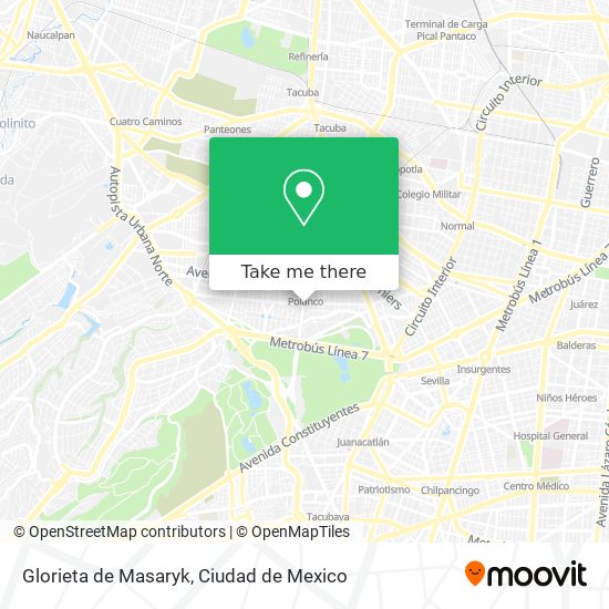 Glorieta de Masaryk map