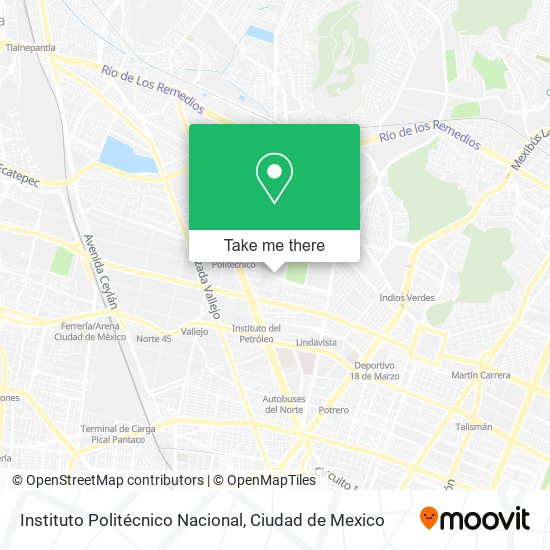 Instituto Politécnico Nacional map