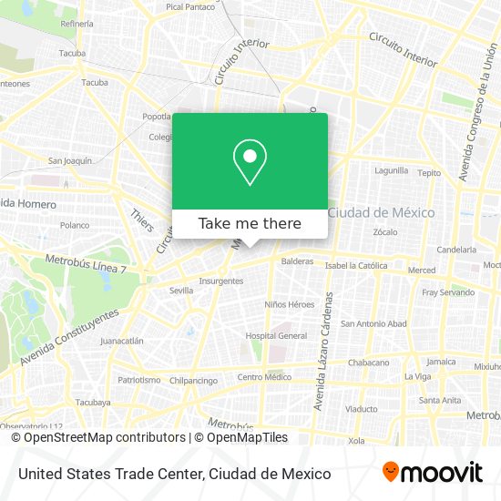 United States Trade Center map