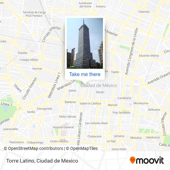 Torre Latino map