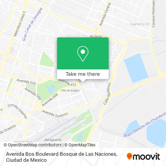 Avenida Bos Boulevard Bosque de Las Naciones map