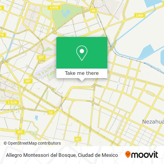 Allegro Montessori del Bosque map