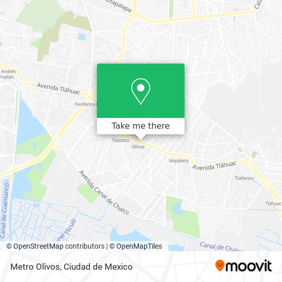 Mapa de Metro Olivos