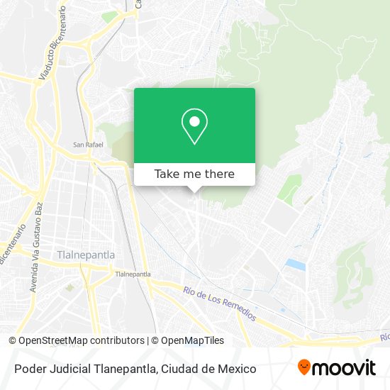 Mapa de Poder Judicial Tlanepantla