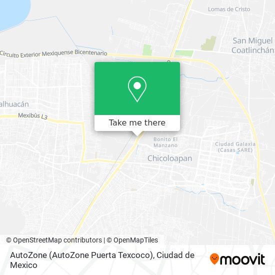 AutoZone (AutoZone Puerta Texcoco) map
