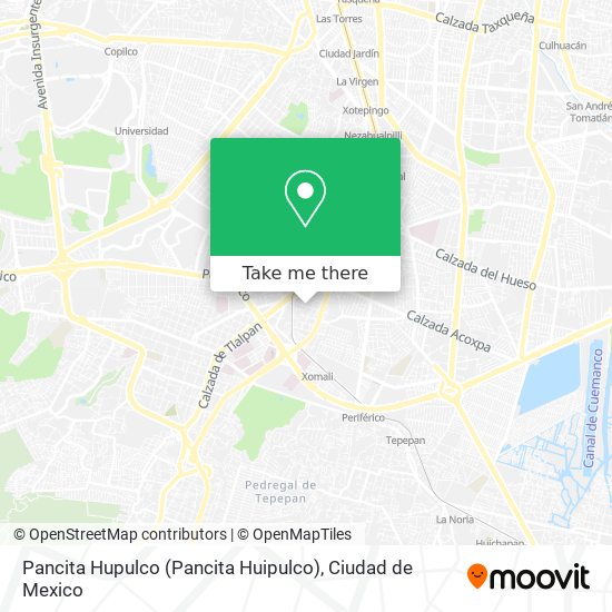 Mapa de Pancita Hupulco (Pancita Huipulco)