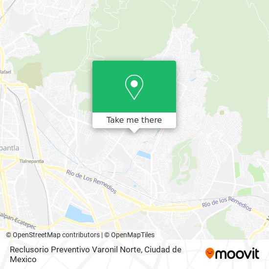 Reclusorio Preventivo Varonil Norte map