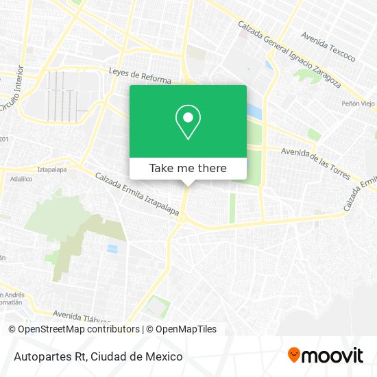 Mapa de Autopartes Rt